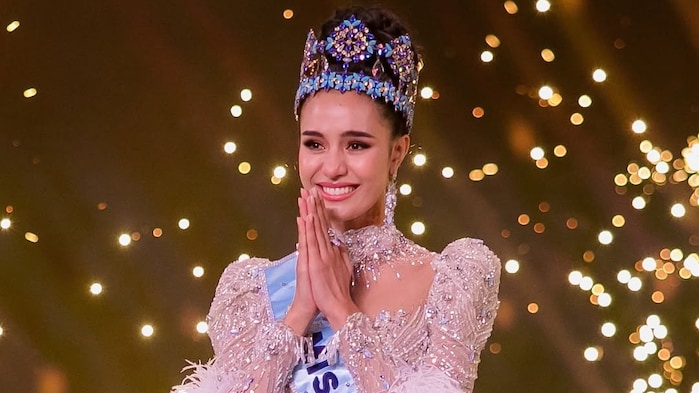 Thailand's Opal Suchata as Miss World 2025 is resplendent during her crowning moment