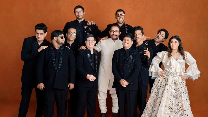 Aamir Khan's 'Sitaare Zameen Par' cast decked the premiere in Abu Jani Sandeep Khosla creations