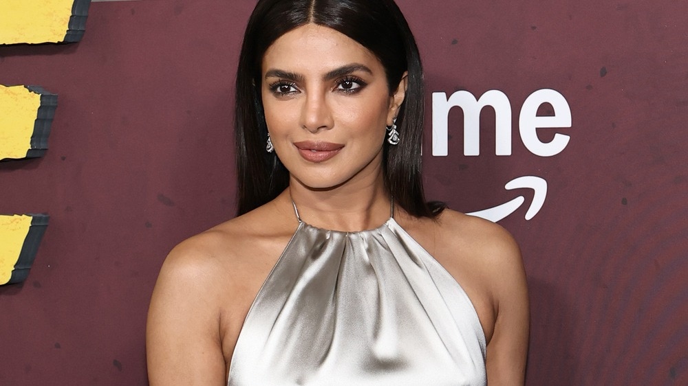Priyanka Chopra makes a sterling silver statement in a Ralph Lauren gown for the 'Heads of State' premiere in NYC
