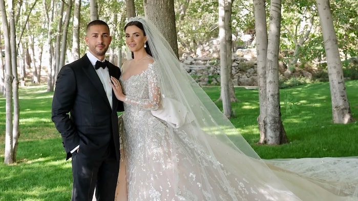 Elie Saab designs his daughter-in-law, Zein Qutami's wedding gowns, one more stunning than the next