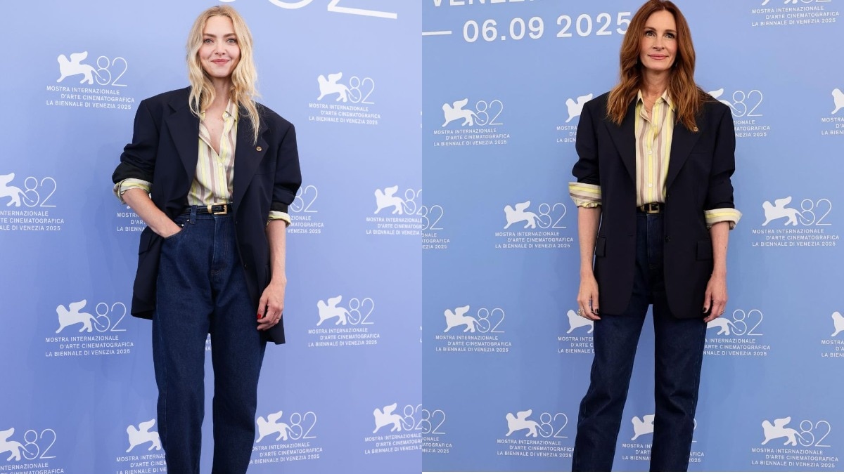 Amanda Seyfried liked Julia Roberts' Versace outfit so much that she borrowed it