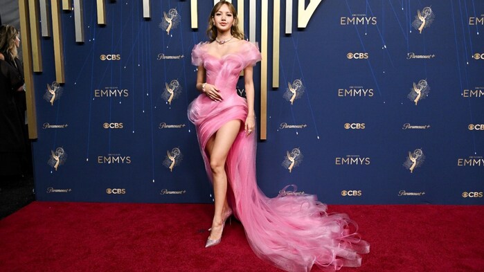 BLACKPINK's Lisa spits 'pink venom' but with style and grace at the Emmys 2025