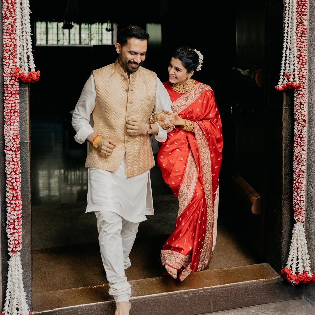 Samantha Ruth Prabhu was draped in love and a traditional red saree for her intimate wedding ceremony