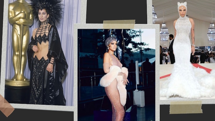 From Rihanna's naked dress to Cher in Bob Mackie, 10 red carpet looks that rewrote fashion history