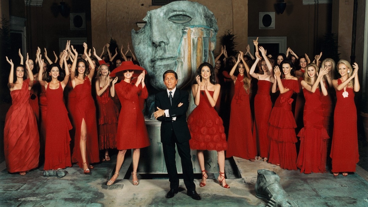 How Valentino Garavani, the ‘Emperor of Elegance’, went on to make red his signature 