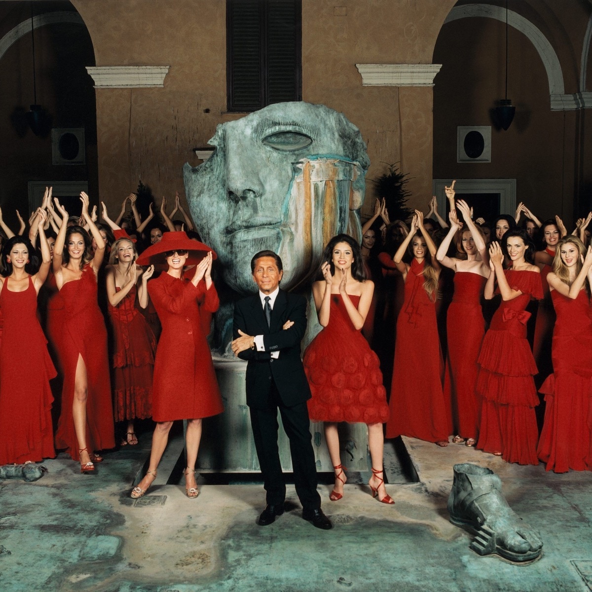 How red went to become Valentino Garavani's signature 