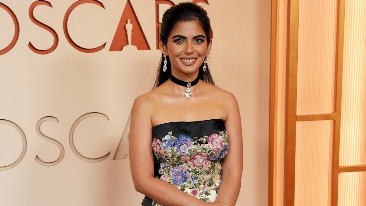 Oscars 2026: Isha Ambani makes her debut in a vintage floral Valentino gown