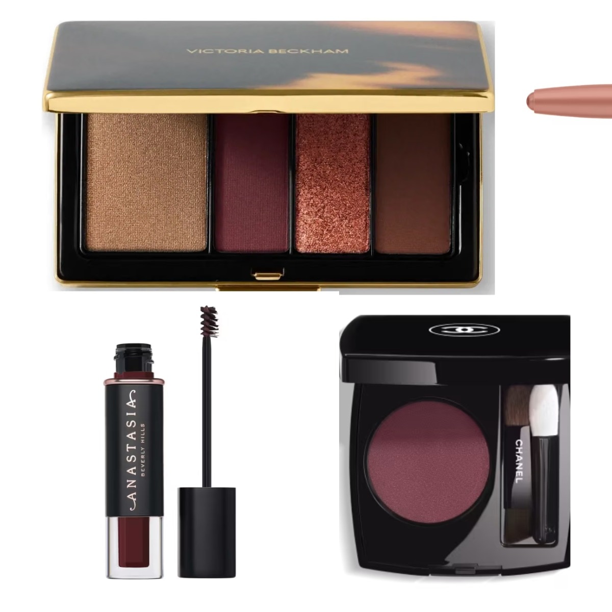 The burgundy eye makeup edit to make brown eyes pop
