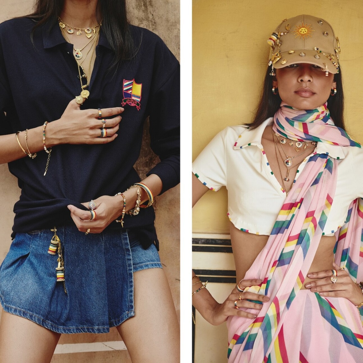 Tribe Amrapali collaborates with The Palace Atelier for a collection inspired by Jaipur’s Pachranga flag