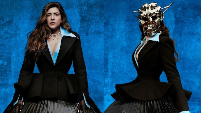 Ananya Birla's Met Gala debut fused Robert Wun couture and Subodh Gupta sculpture - Harpers bazaar