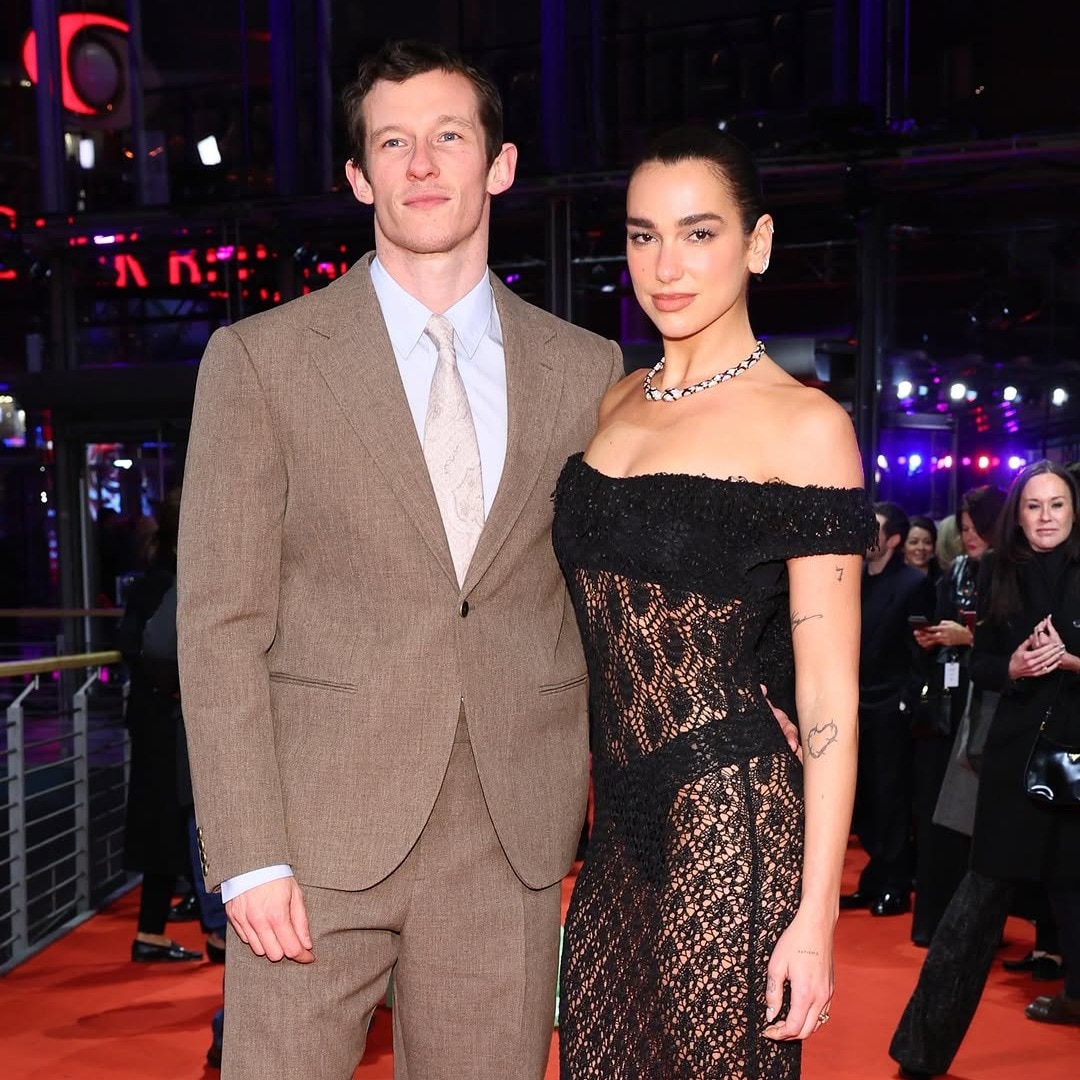 Dua Lipa and Callum Turner make a loved-up, lace-and-tailoring statement at the 76th Berlin International Film Festival