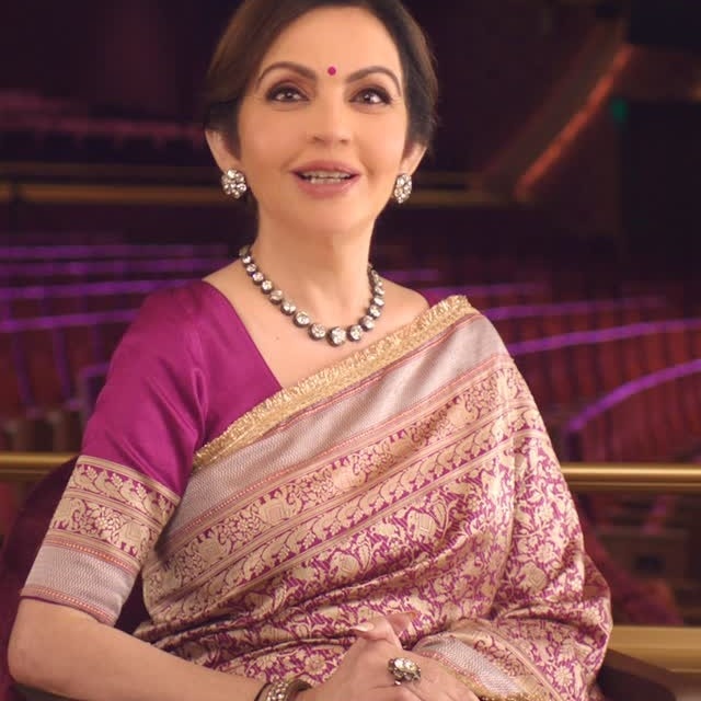 Nita Ambani brings grace and authority to the stage at the TIME100 summit in conversation with Jessica Sibley in New York