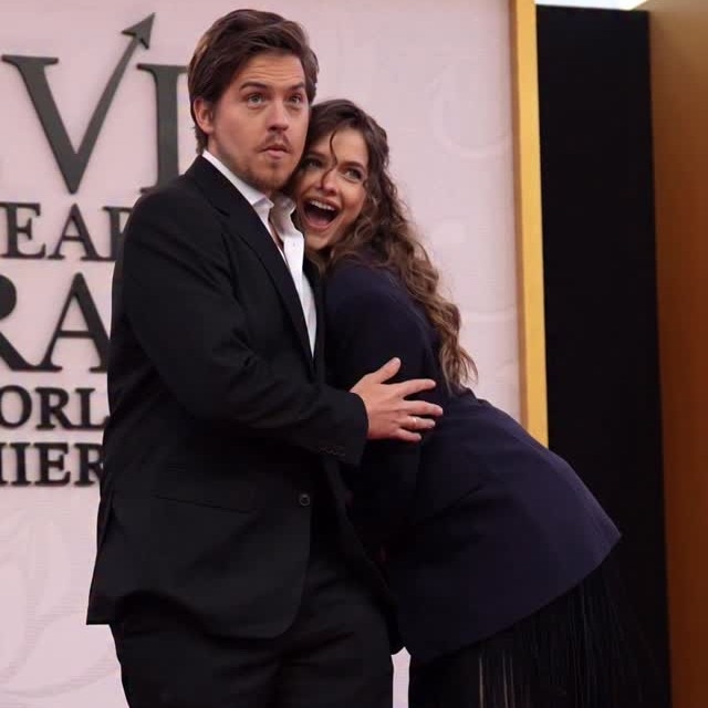 Barbara Palvin and Dylan Sprouse step out in effortless couple style at the The Devil Wears Prada 2 London event