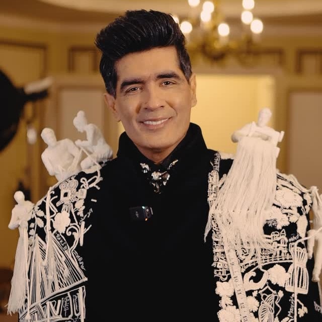 Manish Malhotra’s artistic couture look is turning heads