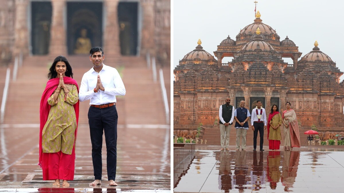 अक्षरधाम मंदिर में ऋषि सुनक 