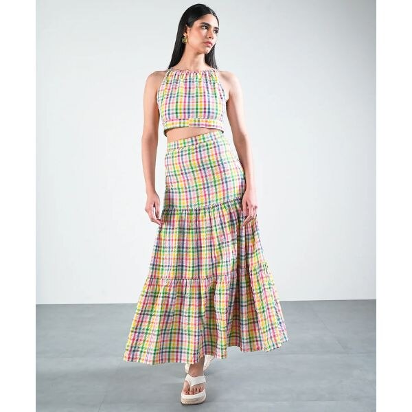 The Burnt Soul Gingham Skirt, ₹3,600