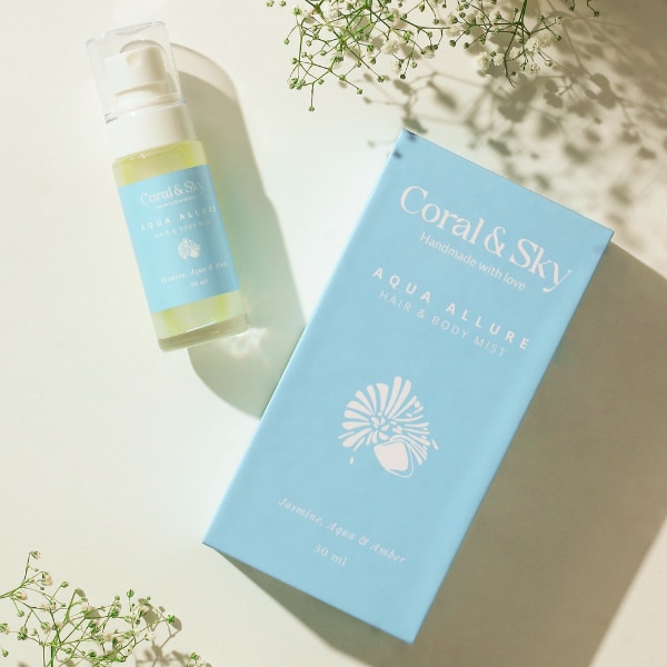 Coral And Sky Hair & Body Mist - Jasmine Aqua Amber, ₹1,499