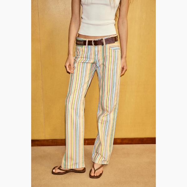 Zara Low Rise Striped Wide Leg, ₹3,950