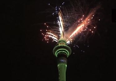 ऑकलैंड में नए साल का जश्न (Photo/Twitter)