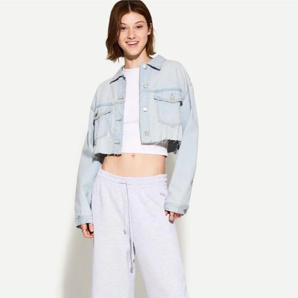 Bershka Cropped Denim Jacket, ₹2,950