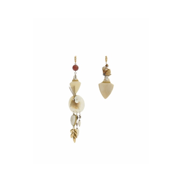 Isabel Marant Anna Asymmetrical Pendant Earrings, ₹40,470 approx.
