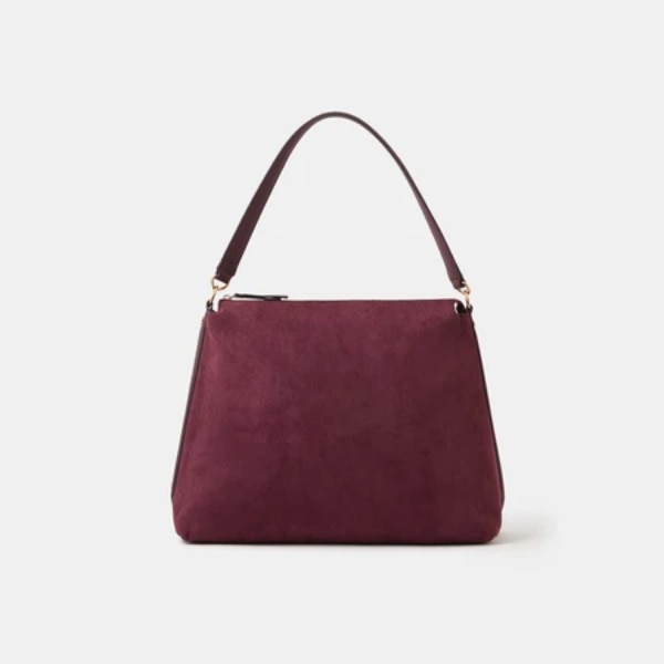 Maroon Slouchy Suedette Shoulder Bag, ₹3,166