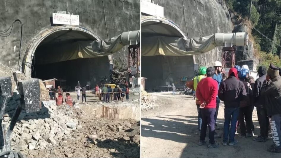 under construction tunnel broken