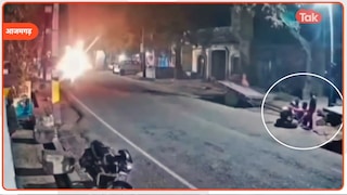 हवा भरते समय अचानक जोरदार धमाके के साथ फटा टायर... पापा-पापा चिल्लाते रहे बच्चे नहीं बची शख्स की जान tire burst causes fatal accident in azamgarh