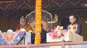 Sikkim: 40,000 devotees seek blessings from His Holiness the Dalai Lama at Paljor Stadium Sikkim: 40,000 devotees seek blessings from His Holiness the Dalai Lama at Paljor Stadium