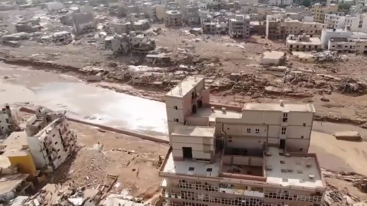 दो प्रधानमंत्री वाले देश लीबिया में डेनियल तूफान ने मचाई तबाही दो प्रधानमंत्री वाले देश लीबिया में डेनियल तूफान ने मचाई तबाही