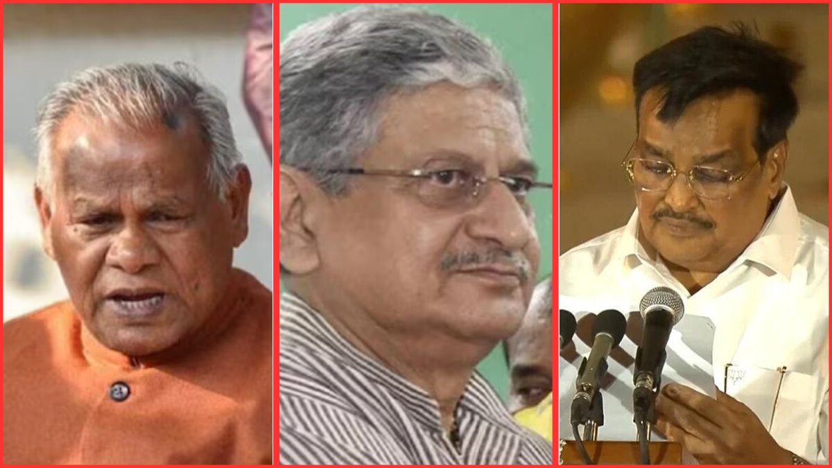 जीतनराम मांझी, राजीव रंजन सिंह और सीआर पाटिल