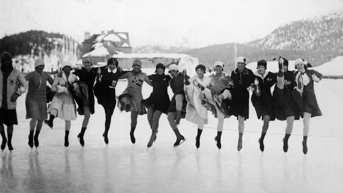 सेंट मॉरिट्ज ओलंपिक-1928 के दौरान की तस्वीर/IOC सेंट मॉरिट्ज ओलंपिक-1928 के दौरान की तस्वीर/IOC