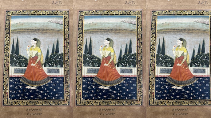 राजपूत शैली में बनी जोधाबाई की पेंटिंग राजपूत शैली में बनी जोधाबाई की पेंटिंग