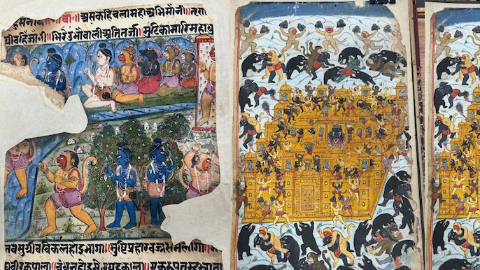 18वीं सदी में रामायणों में बनी मिनियेचर पेंटिंग की तसवीरें 18वीं सदी में रामायणों में बनी मिनियेचर पेंटिंग की तसवीरें