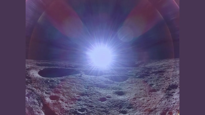 चांद की सतह पर उगते सूरज की बेहद खूबसरत तस्वीर चांद की सतह पर उगते सूरज की बेहद खूबसरत तस्वीर