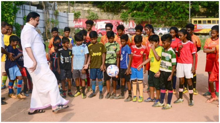 Sports Minister visits Rajaji Nagar Football Academy രാജാജി നഗർ ഫുട്