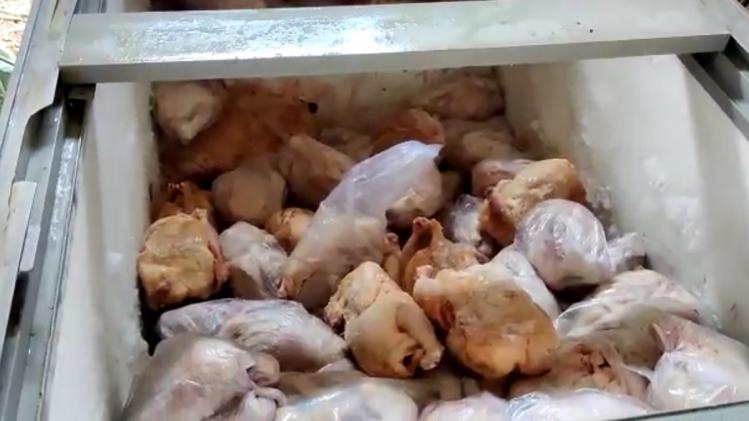 Smelly chicken seized കൊച്ചിയിൽ നിന്നും പഴകി ദുർഗന്ധം വമിക്കുന്ന 500