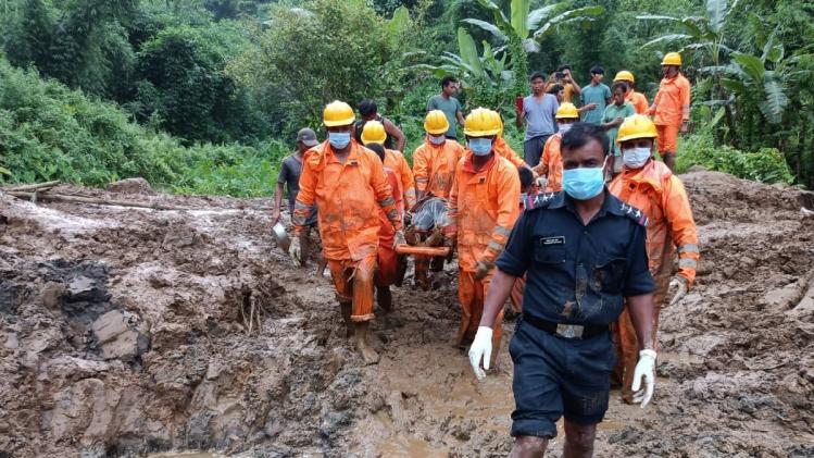 People affected by floods in Arunachal Pradesh,
