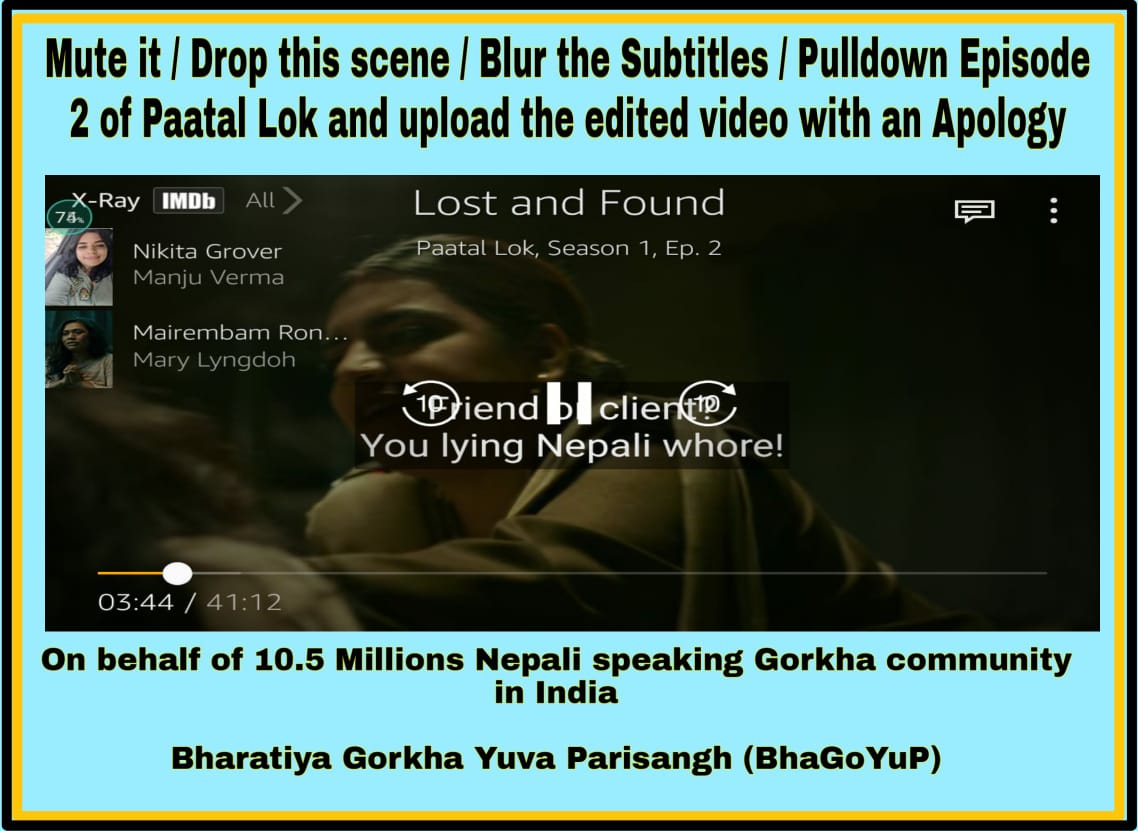 Nepali body demands Amazon Prime's Paatal Lok slur removed paatal lok