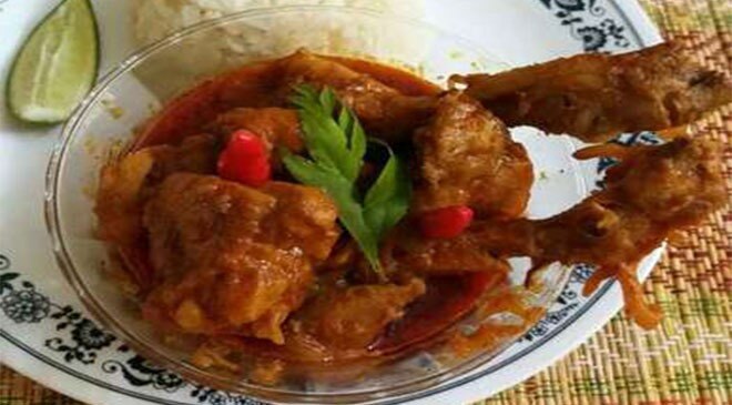 Assamese Sesame Kaffir Lime Chicken Curry assamese sesame kaffir lime