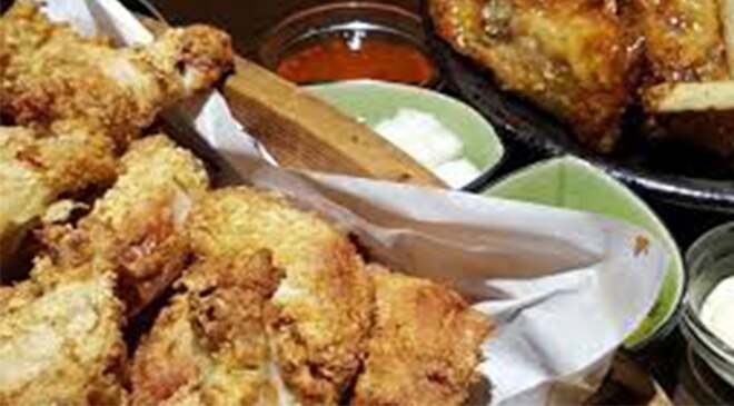 AN SHI AON (tender chicken pieces fried in fat)