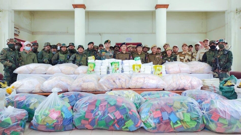 Manipur: Drugs wroth Rs. 500 crore seized in the border town Moreh, biggest ever seizure in the state Manipur: Drugs wroth Rs. 500 crore seized in the border town Moreh, biggest ever seizure in the state