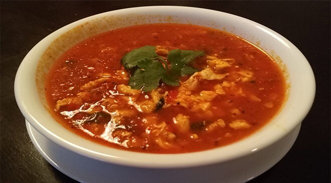 Omelette Tomato Soup