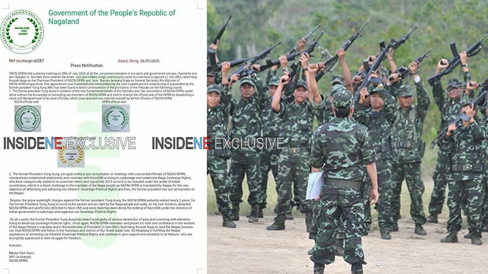 NSCN (K) further splits into 2 more factions; removes incumbent chairman Aung