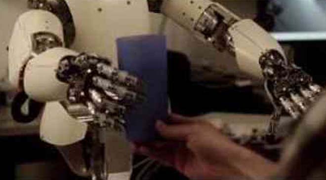 ELEVEN YEAR OLD BOY MAKES ROBOT USING DISCARDED MATERIALS eleven year