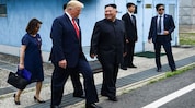 Donald Trump Steps into North Korea with 'Friend' Kim Jong Un Donald Trump Steps into North Korea with 'Friend' Kim Jong Un