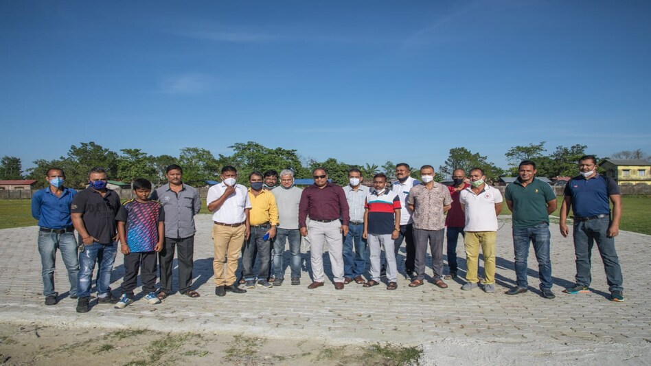 Assam: ACA officials "astonished" to find concrete helipad on cricket pitches in Dhubri Assam: ACA officials "astonished" to find concrete helipad on cricket pitches in Dhubri