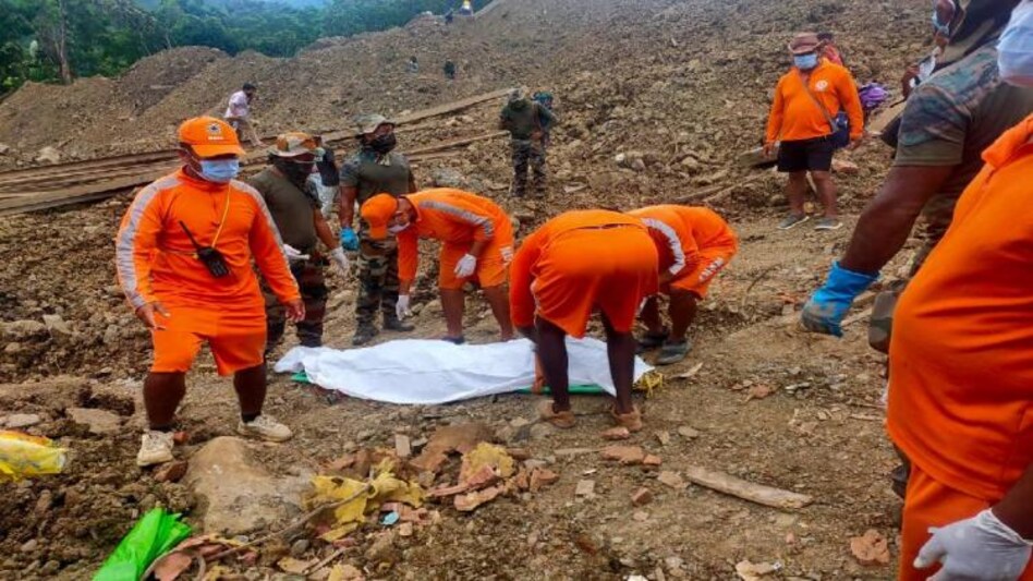 Two dead bodies recovered in Manipur landslide Two dead bodies recovered in Manipur landslide