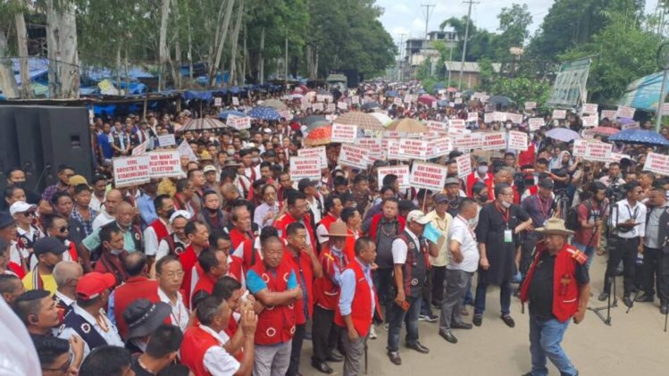 A rally was held in Dimapur, Nagaland A rally was held in Dimapur, Nagaland