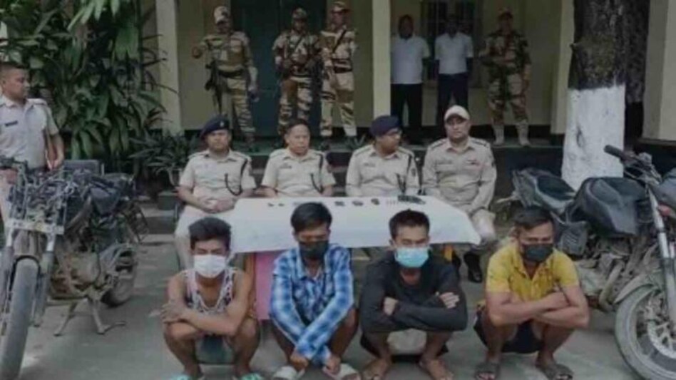Manipur police arrest 4 cadres of NRFM Manipur police arrest 4 cadres of NRFM